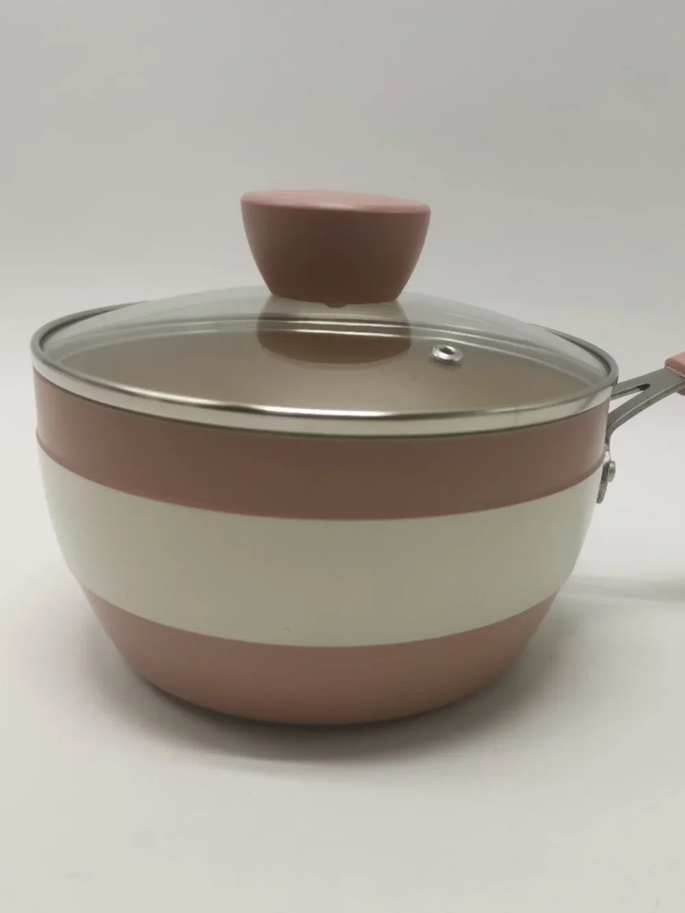 LocknLock Pink Saucepan Milk Pan Flat Bottom Hot Pot